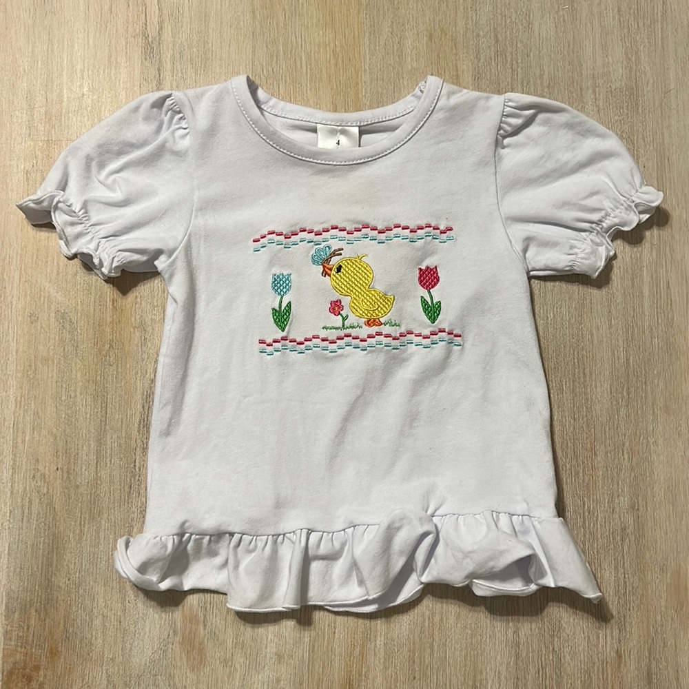 Easter Smocked Girls Tee